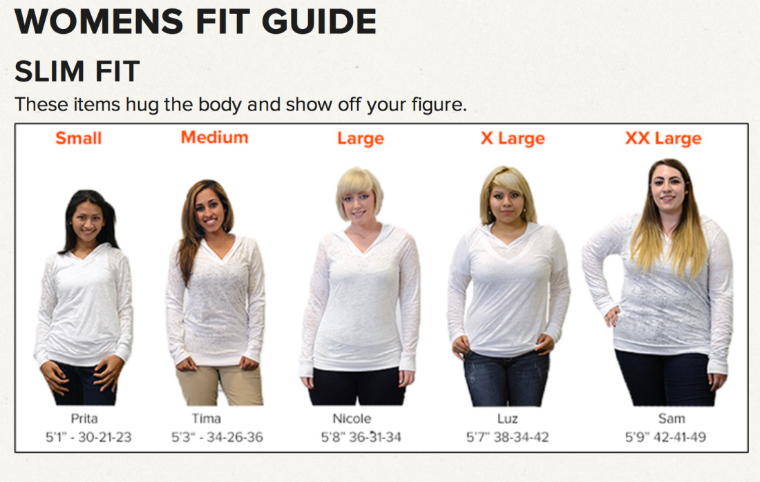 Women's Fit Guide Launched!